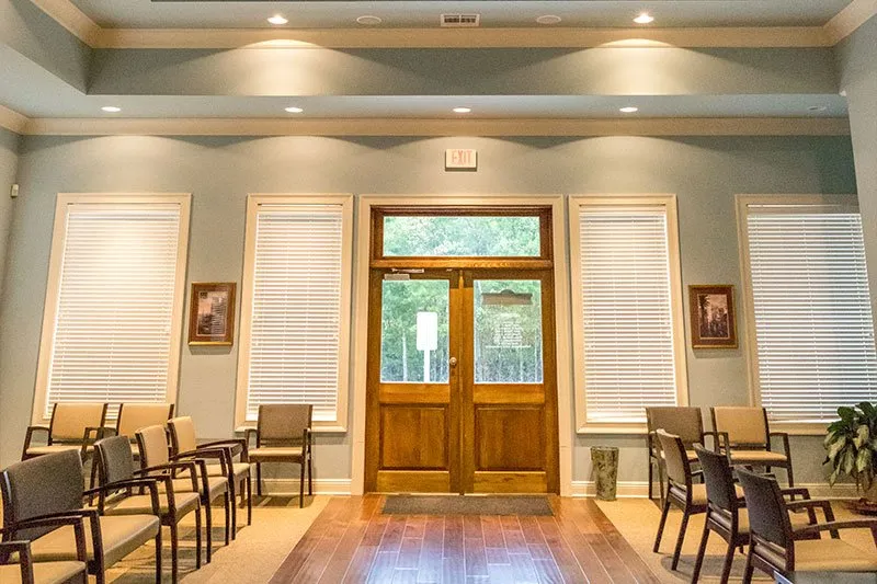 Office hallway at Louisiana Dental Center Denham Springs