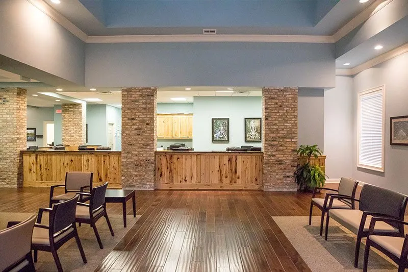 Comfortable patient seating at Louisiana Dental Center Denham Springs